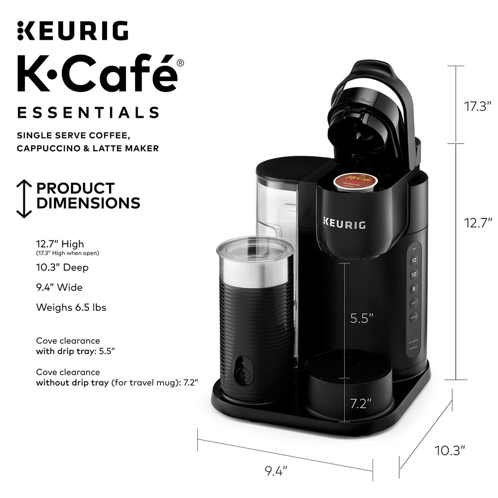 Single Serve Coffee, Latte and Cappuccino Maker, Black Q3410