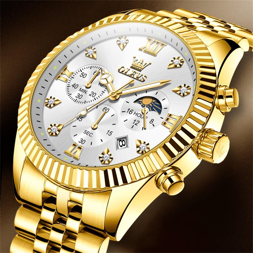 Men Quartz Stainless Steel Waterproof Luminous Watch I207
