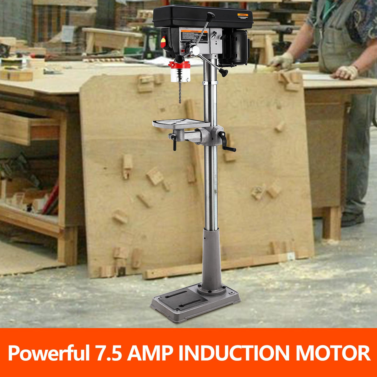 13 in 7.5 Amp Variable Speed Cast Iron Drill Press W764934