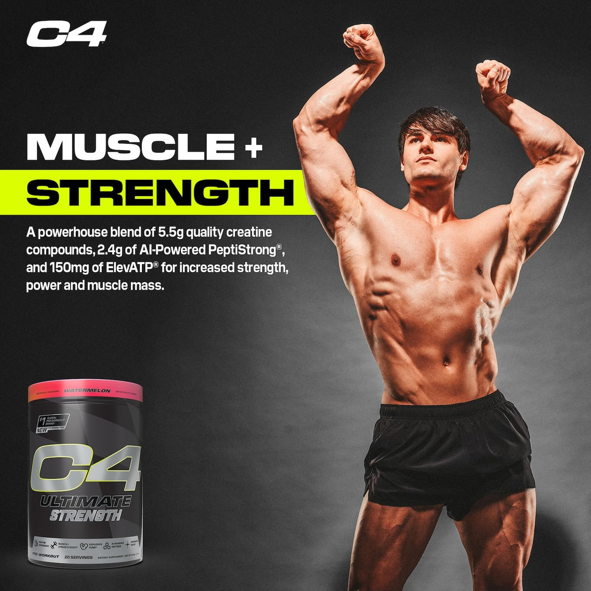 Watermelon Pre Workout Powder 20 Servings D1730