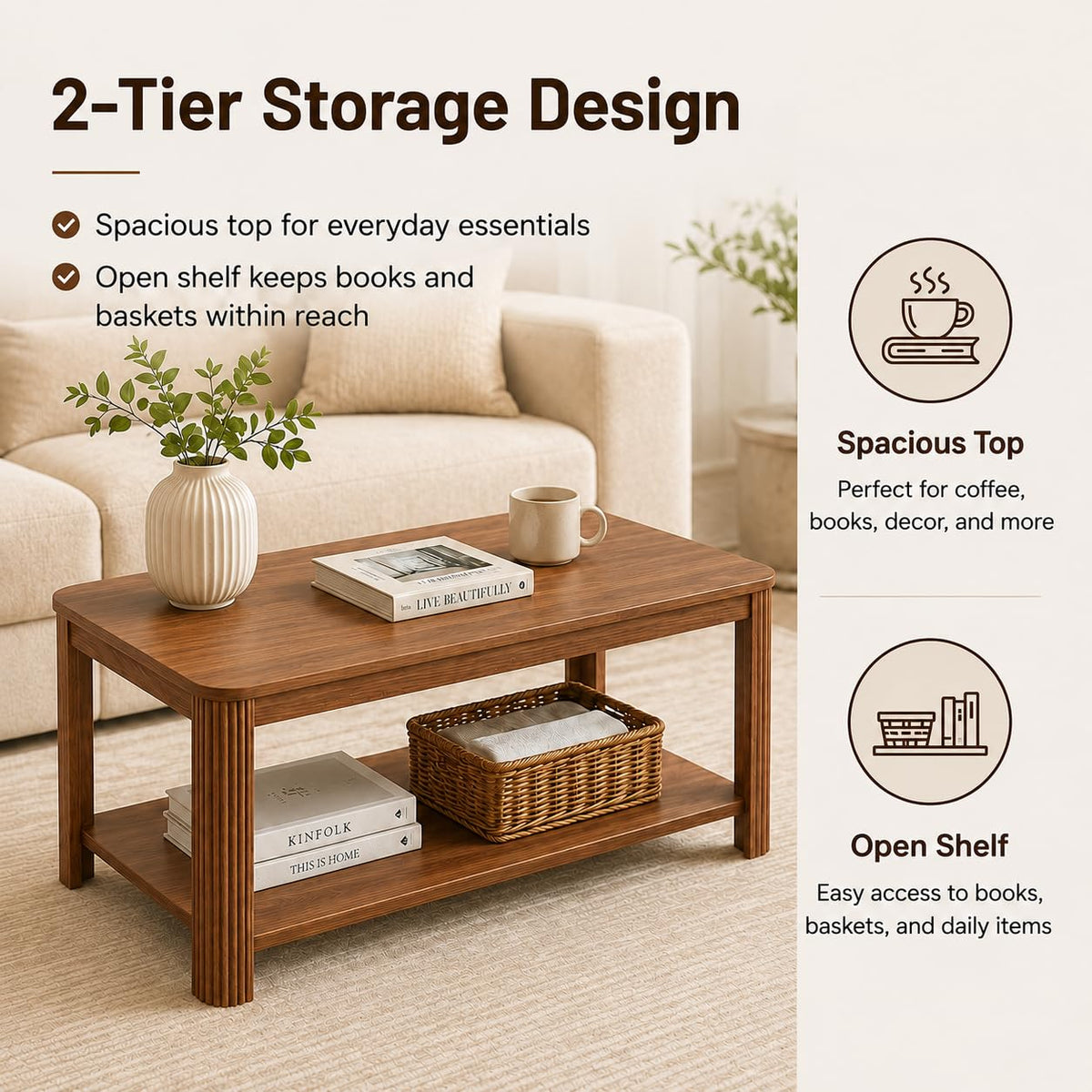 Walnut Coffee Table T601472