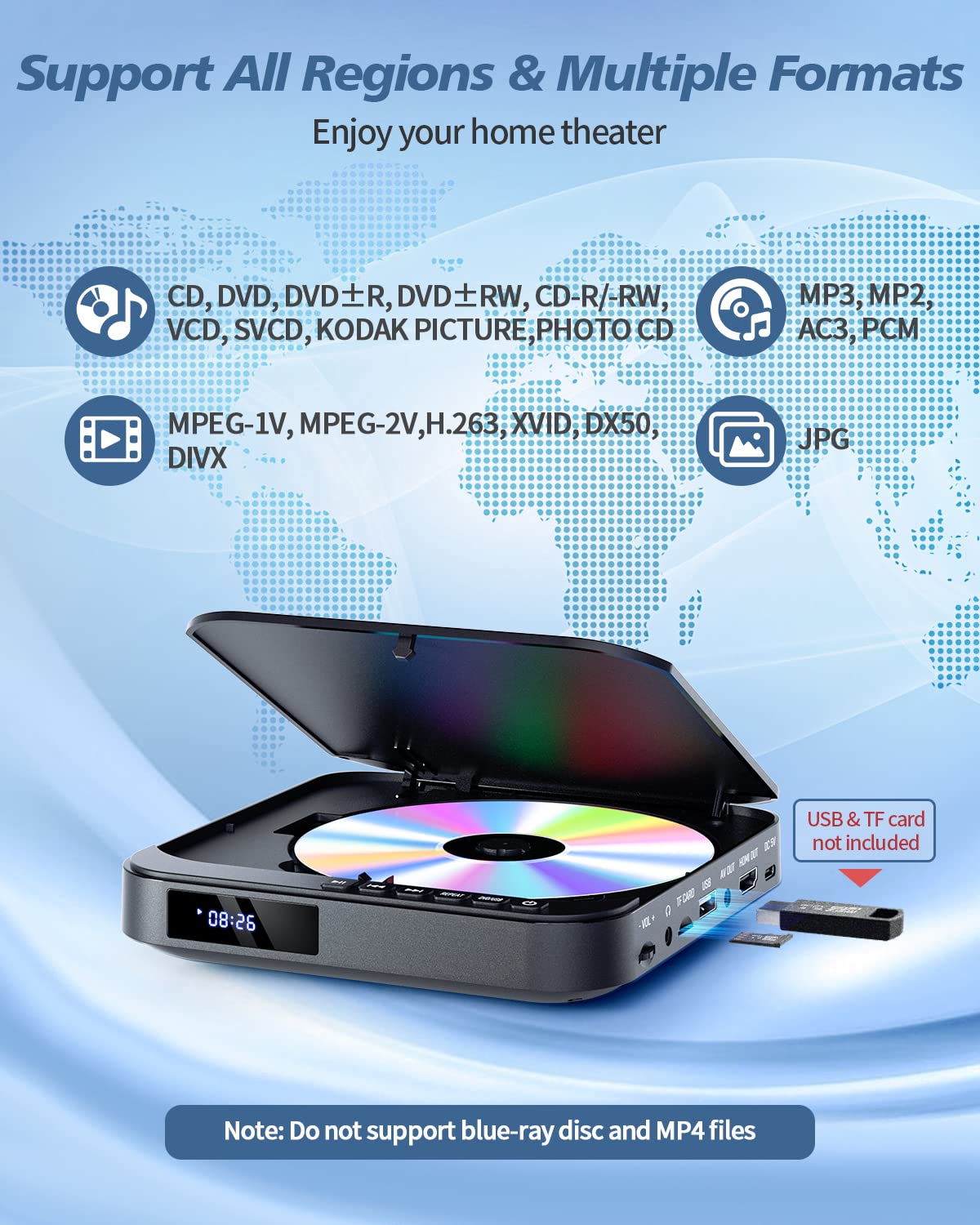 Mini DVD Player with HDMI D181