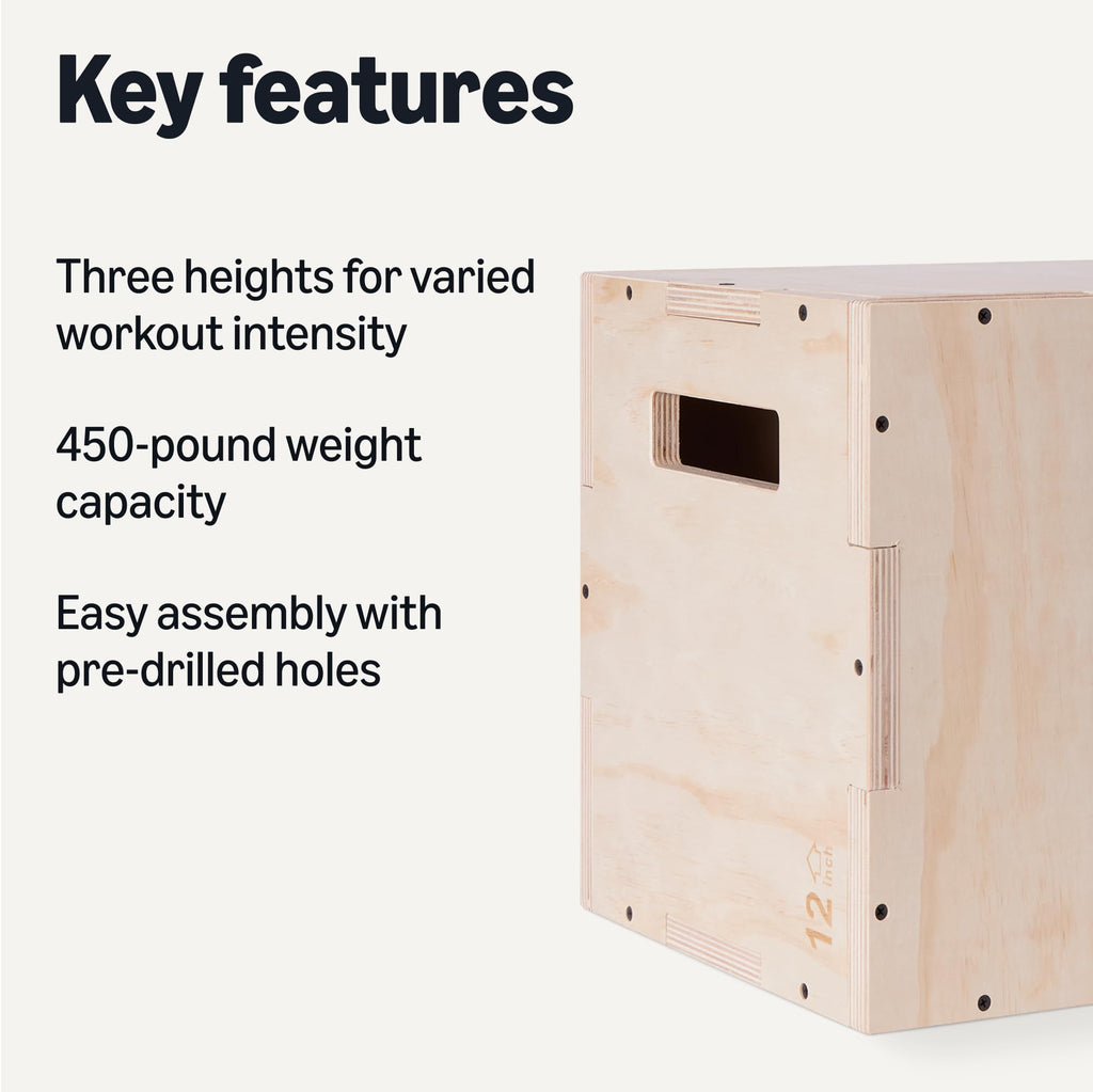 3-in-1 Wooden Plyo Box G10655