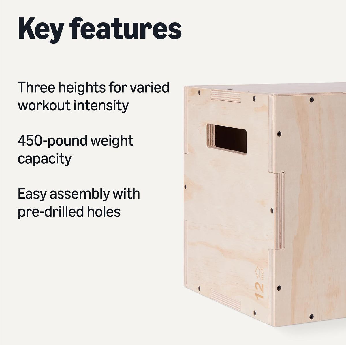 3-in-1 Wooden Plyo Box G10655