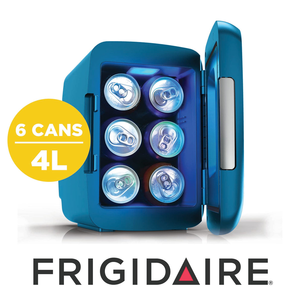 Gaming Light Up Mini Beverage Refrigerator 6 can 4 liters Blue S897
