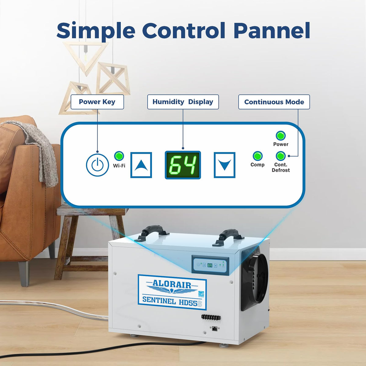 120 Pints Wi-Fi Dehumidifier O390