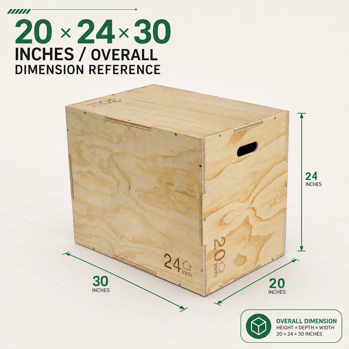 Non-Slip Wooden Plyo Box Z8491