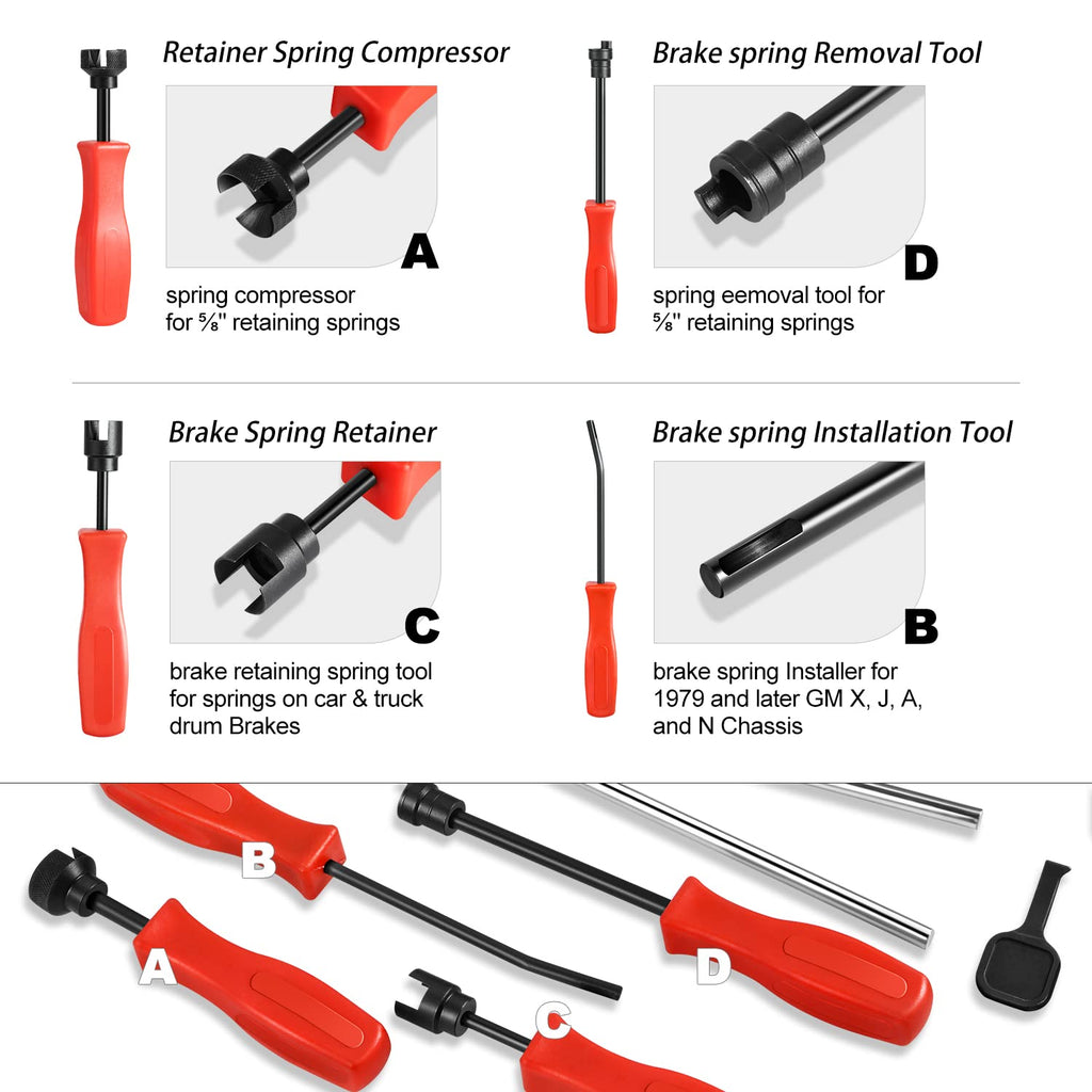 8 Pcs Brake Service Kit with Carrying Case P677204