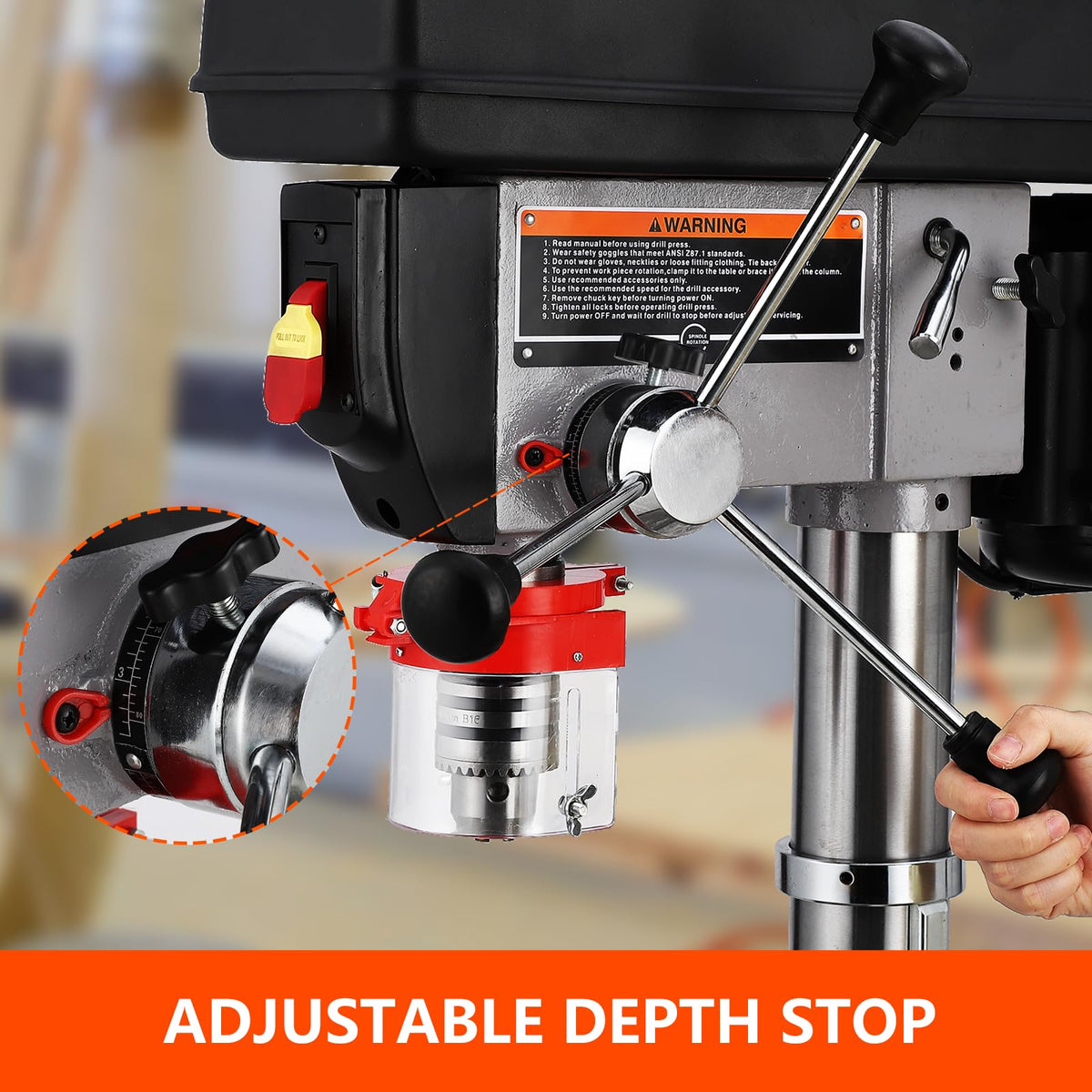 13 in 7.5 Amp Variable Speed Cast Iron Drill Press W764934