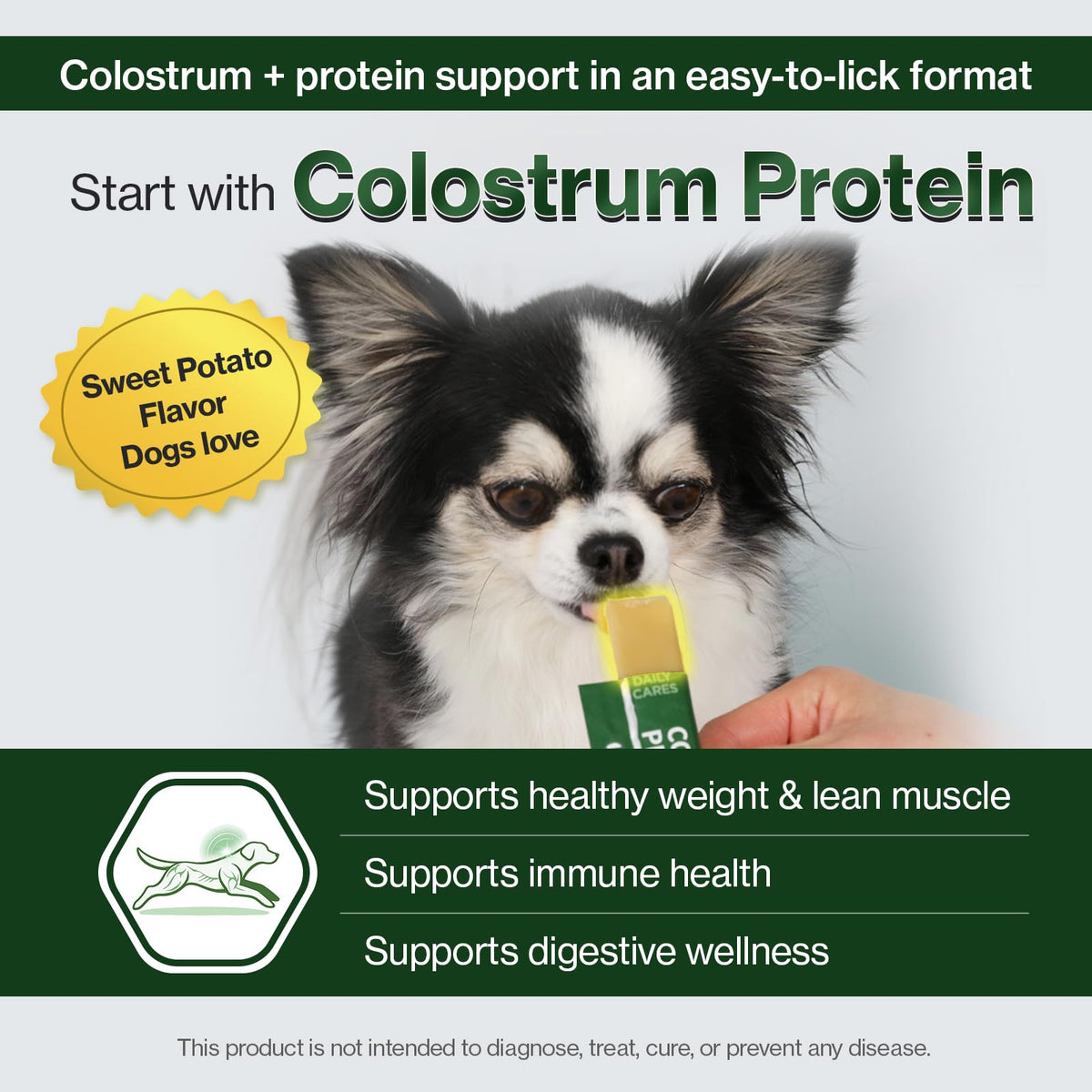 Colostrum Whey Protein Dog Supplement 30 Tubes O7920