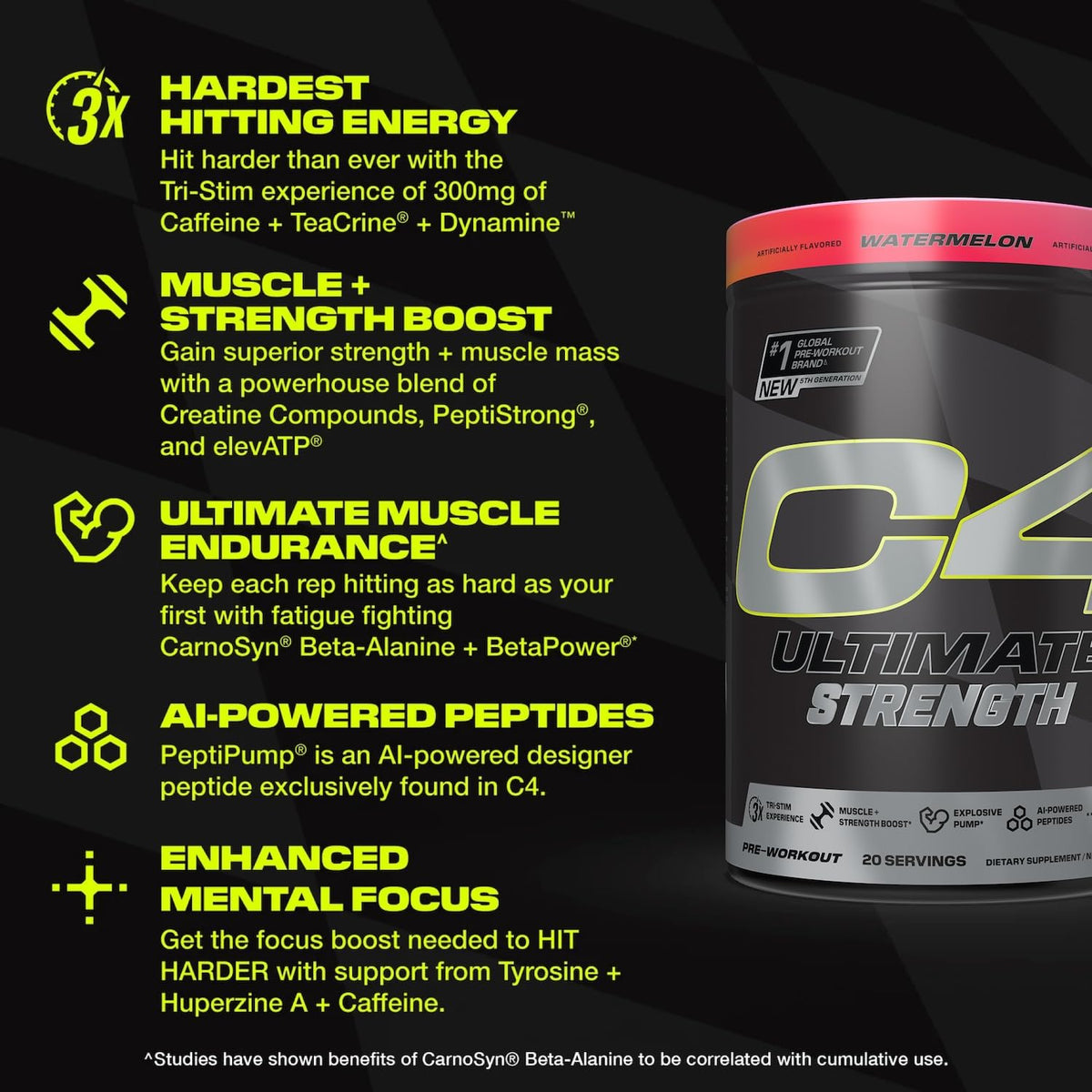 Watermelon Pre Workout Powder 20 Servings D1730
