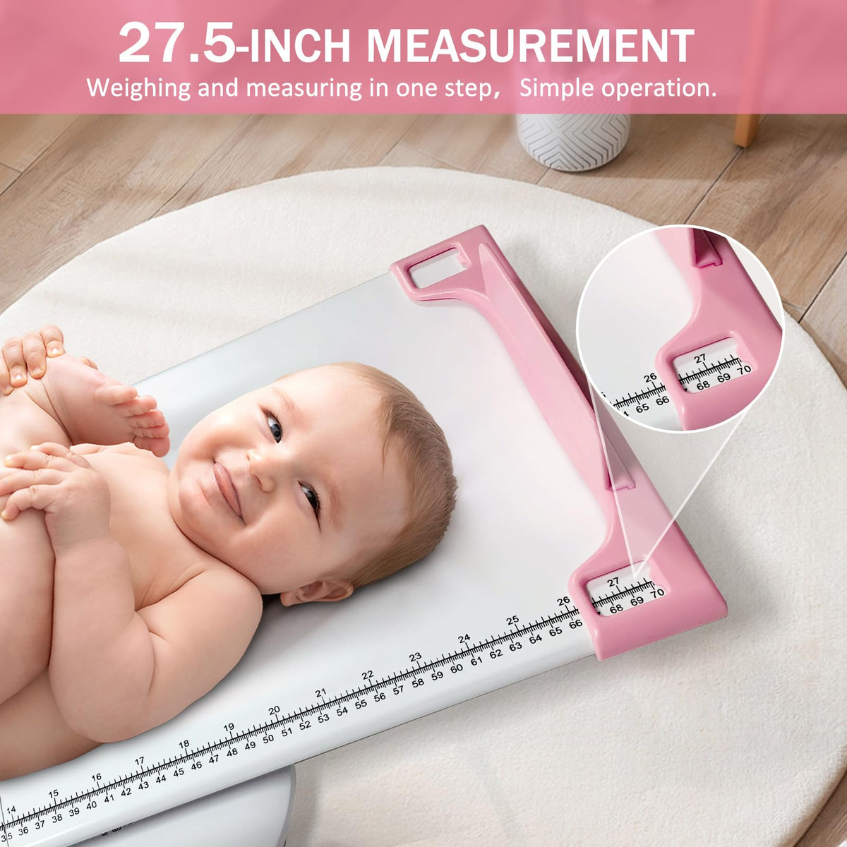 Portable Digital Pet Scale with Height Markings B861511