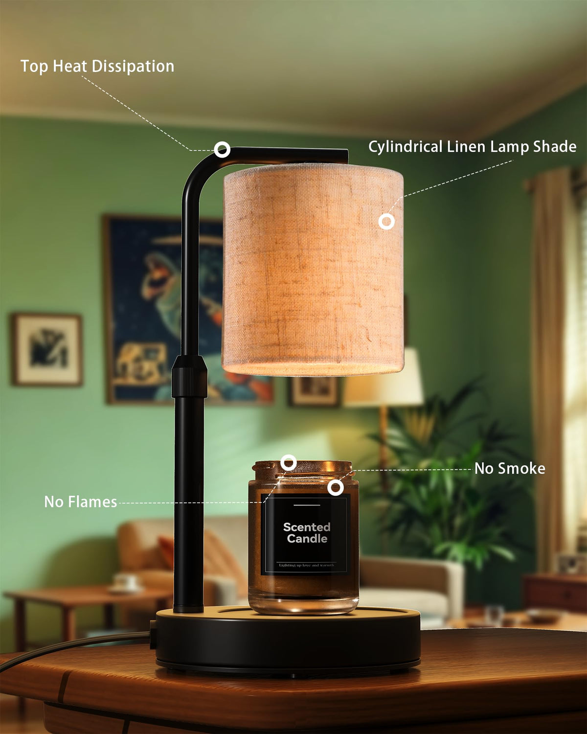 Dimmable Candle Warmer Lamp with Timer H12671