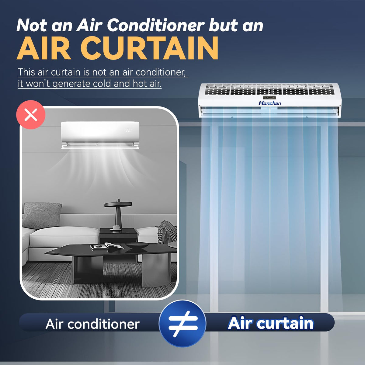36 Inch 2 Speeds Air Curtain J353