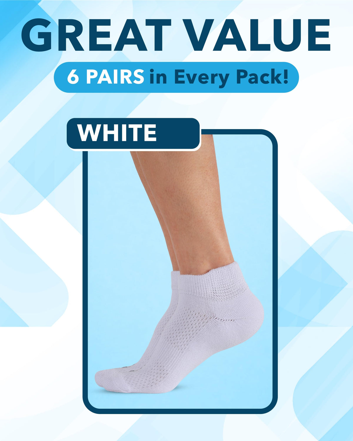 Viscose Bamboo Diabetic Socks 6 Pairs S1266