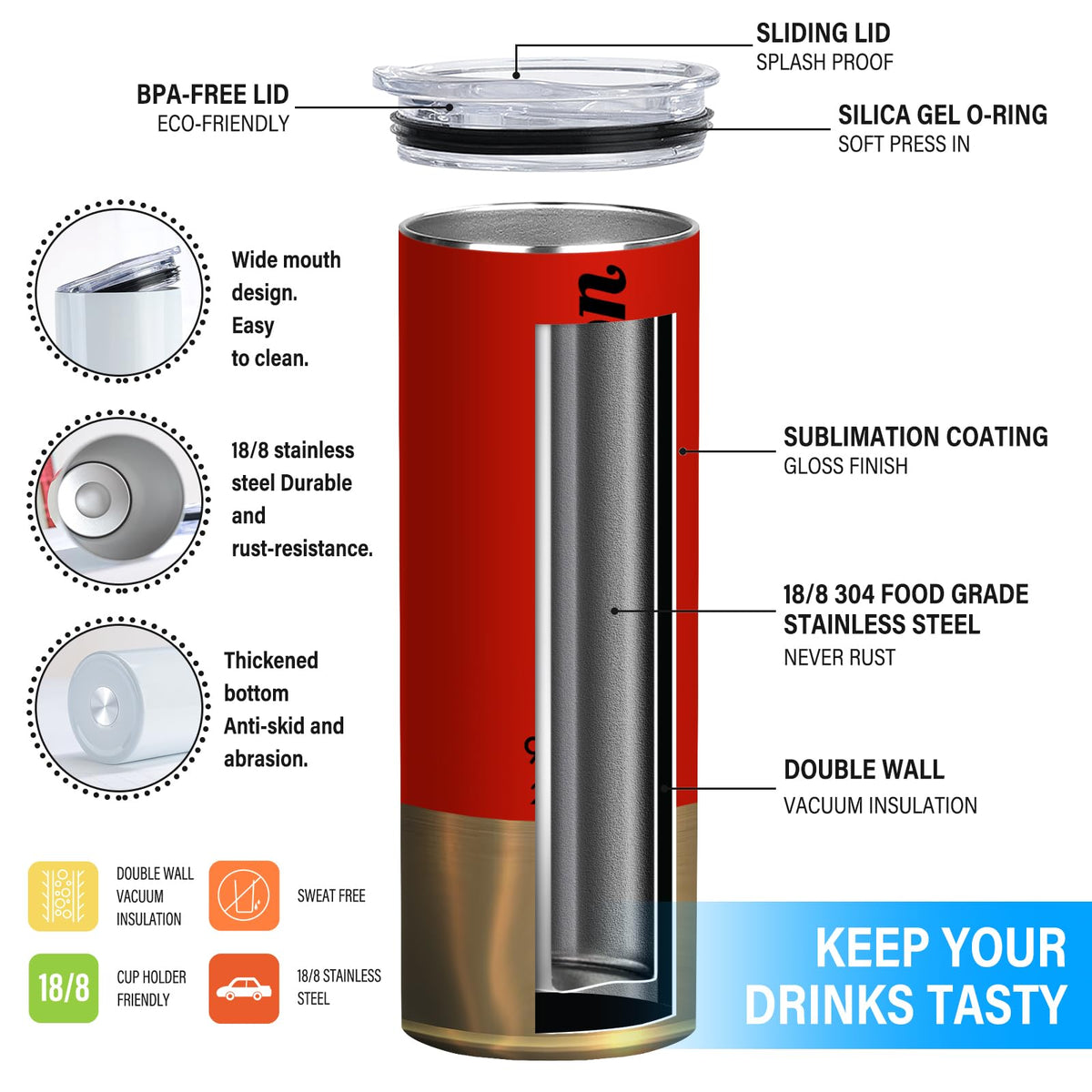 20oz Insulated Tumbler Q8516