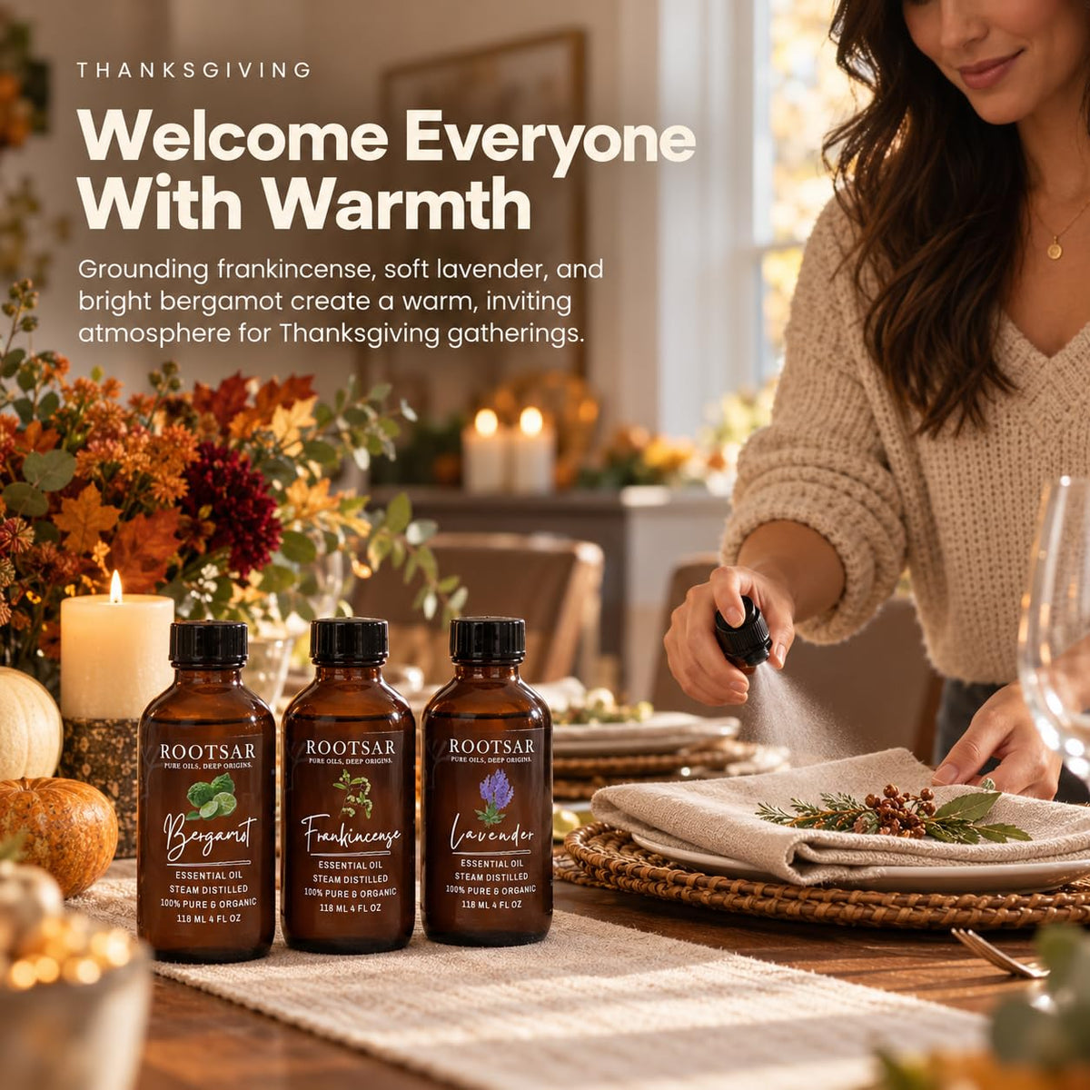 3 Pack Essential Oils 4 Fl Oz Y22474