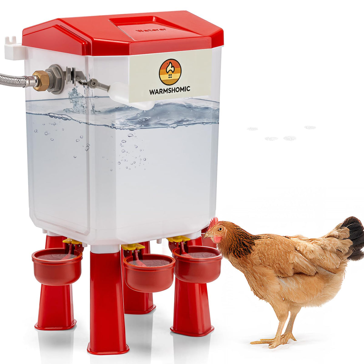 Automatic Chicken Waterer with Stainless Steel Hose J658