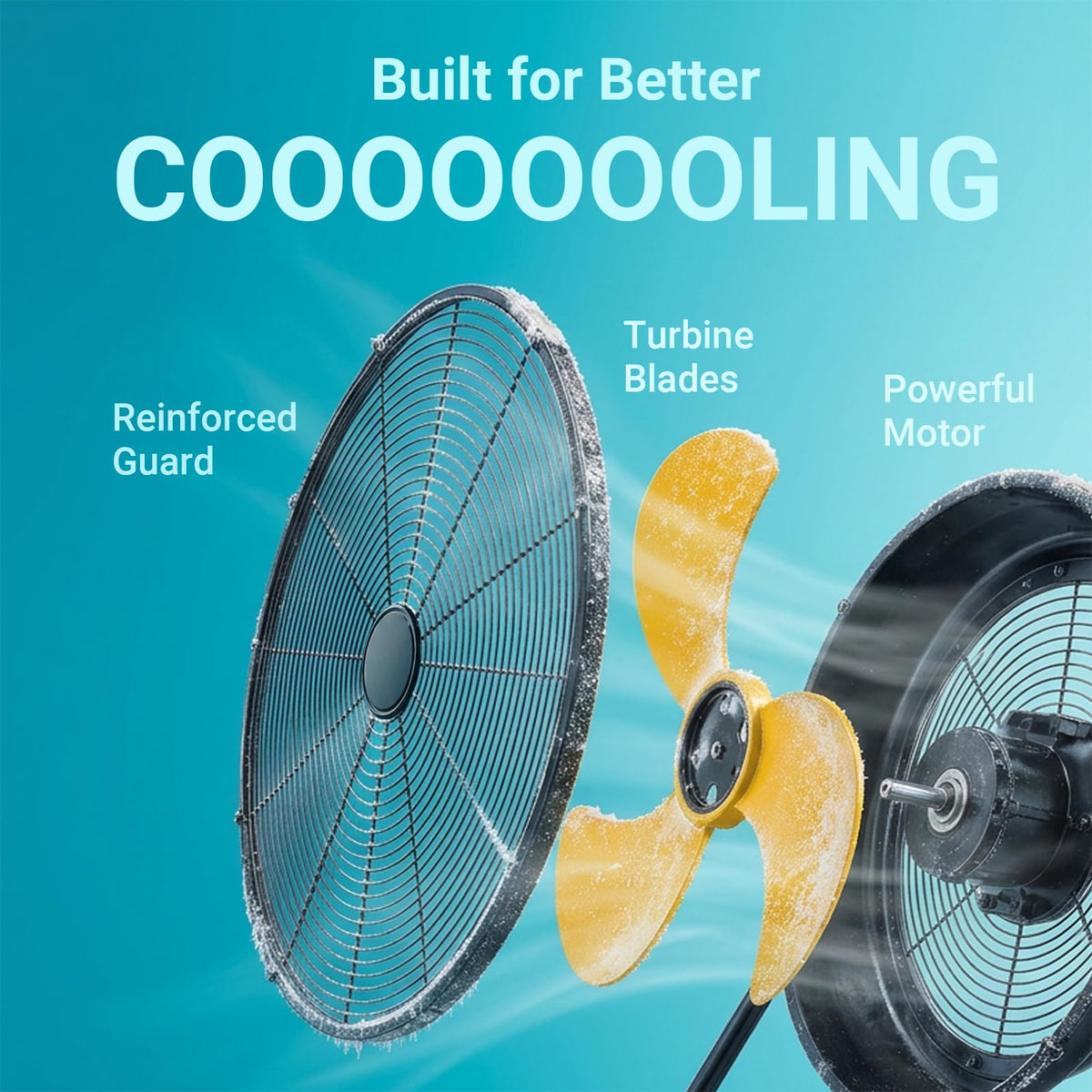 18" Brushless Cordless Floor Fan Y460