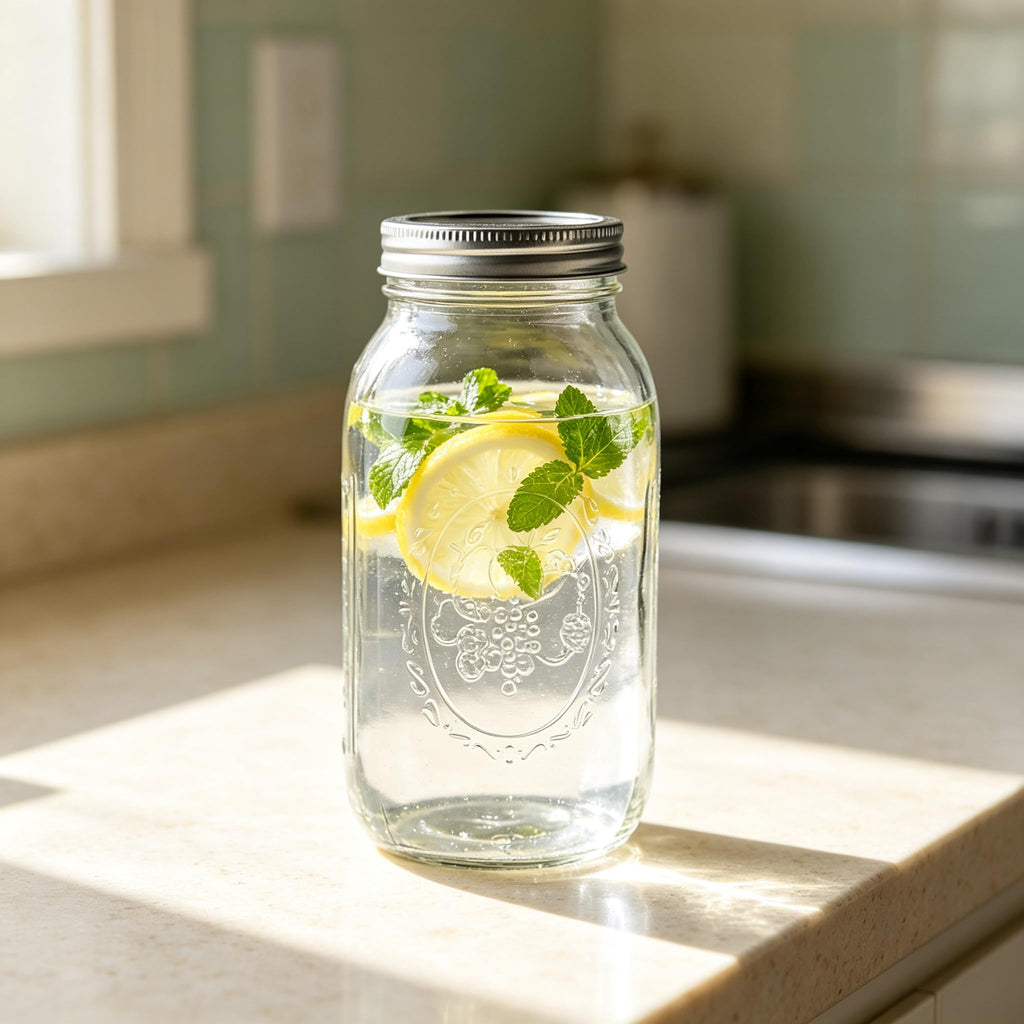 16Oz Regular Mouth Jars with Lids & Bands 12 Pack S4737