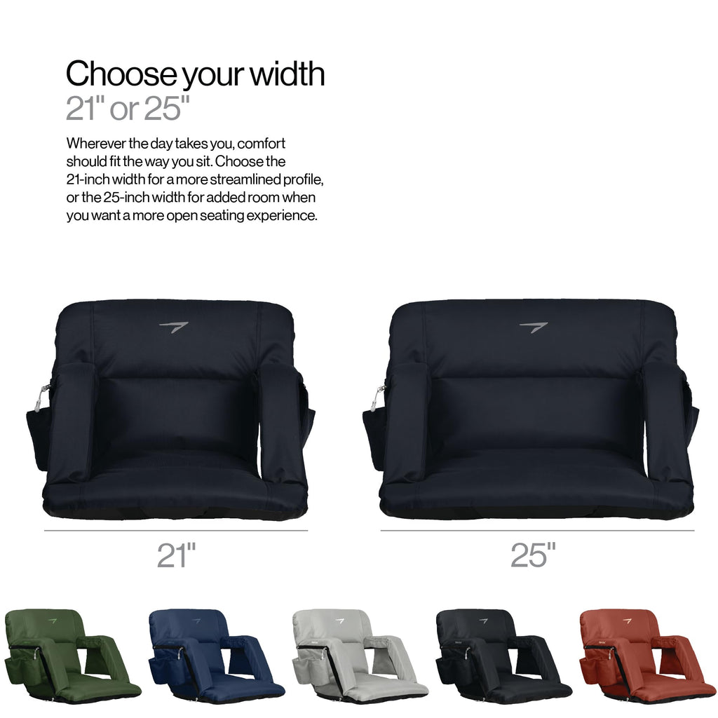 Wide Padded Bleacher Chair with Back Support Z210