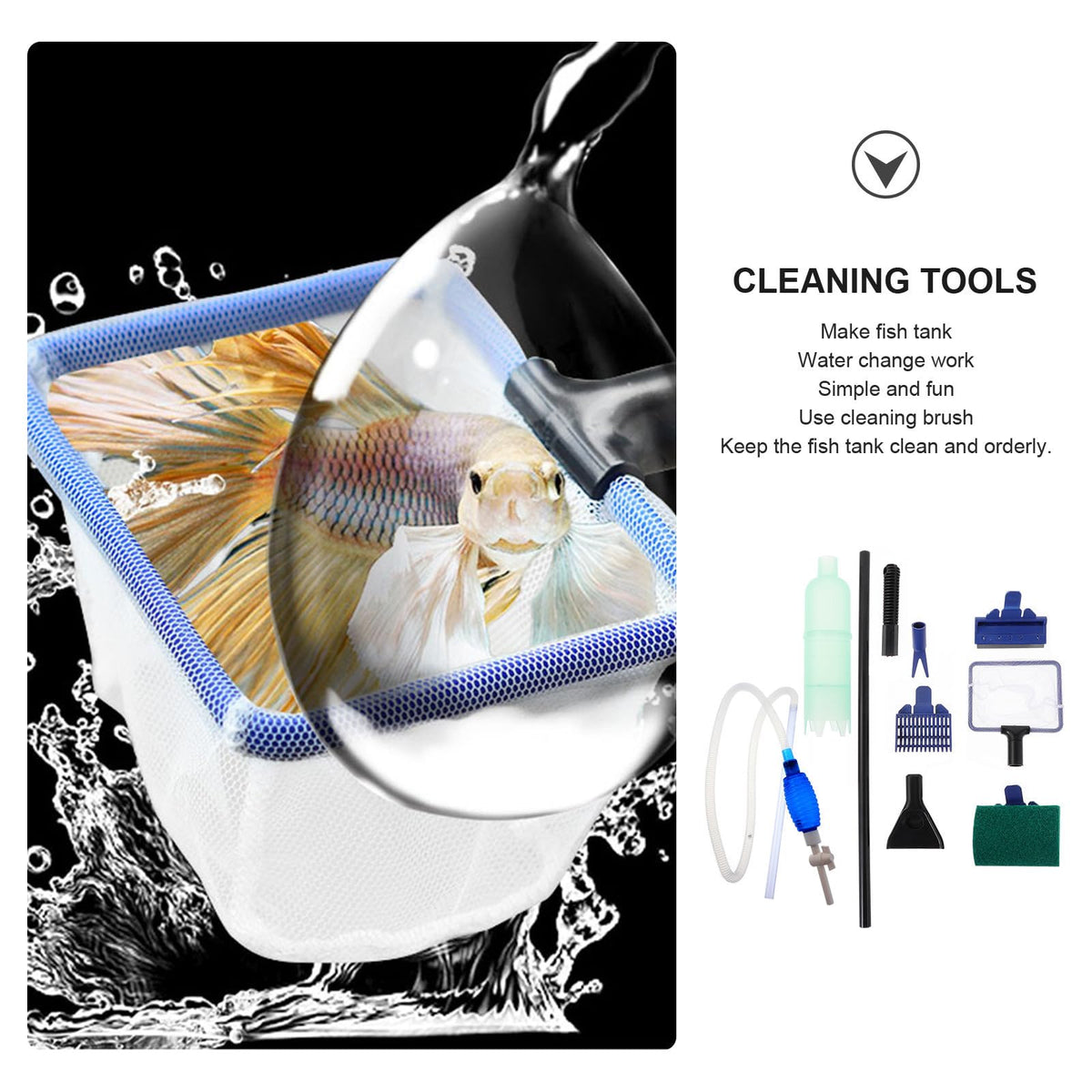 Fish Tank Water Changer Siphon Cleaner with Flow Control E741169