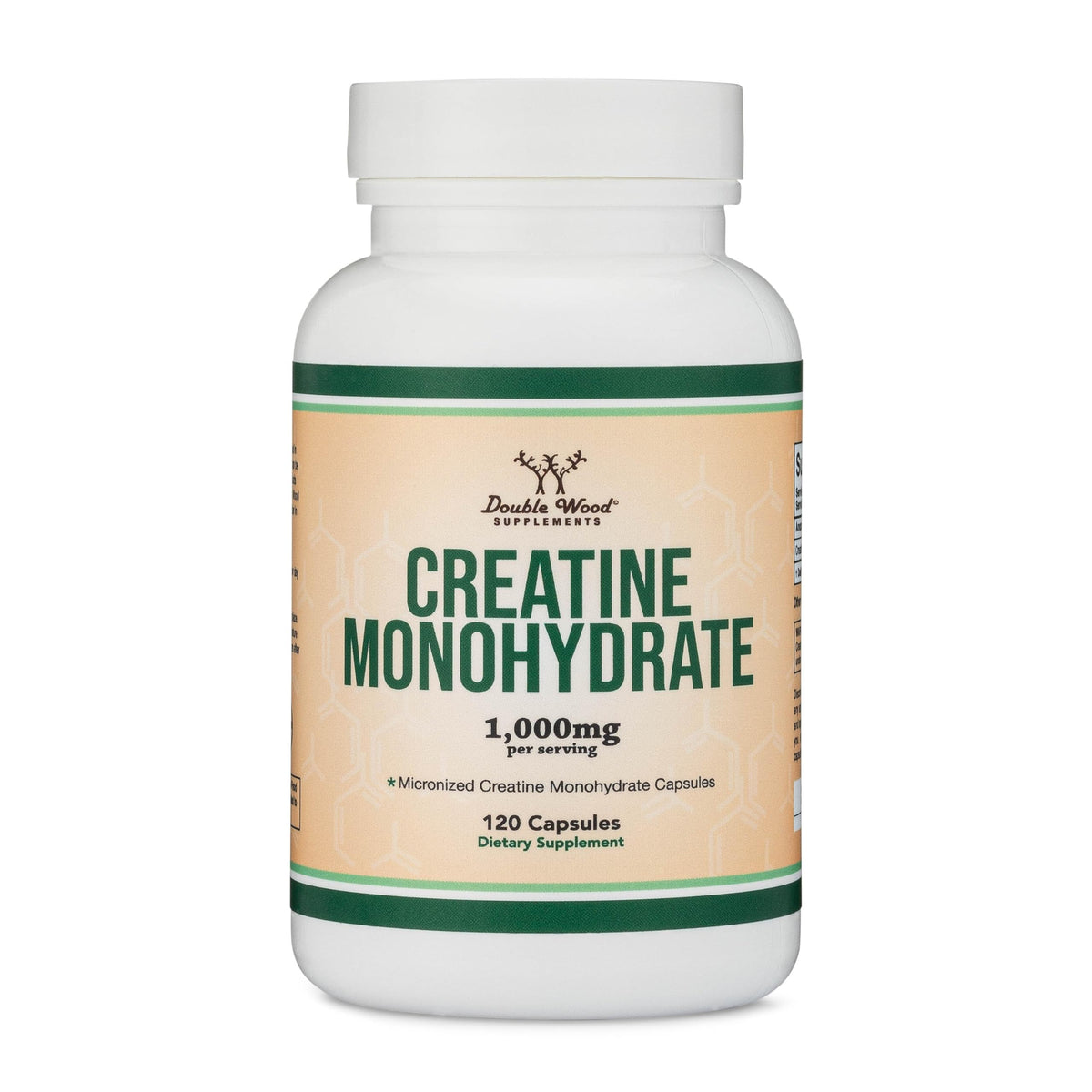 Creatine Monohydrate Capsules 1,000mg Vegan 120 Capsules L98924