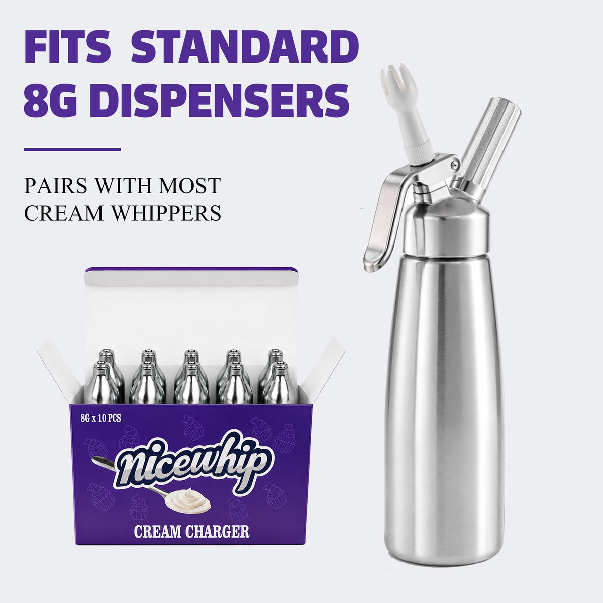 Whipped Cream Charger 10-Pack Food Grade N936167