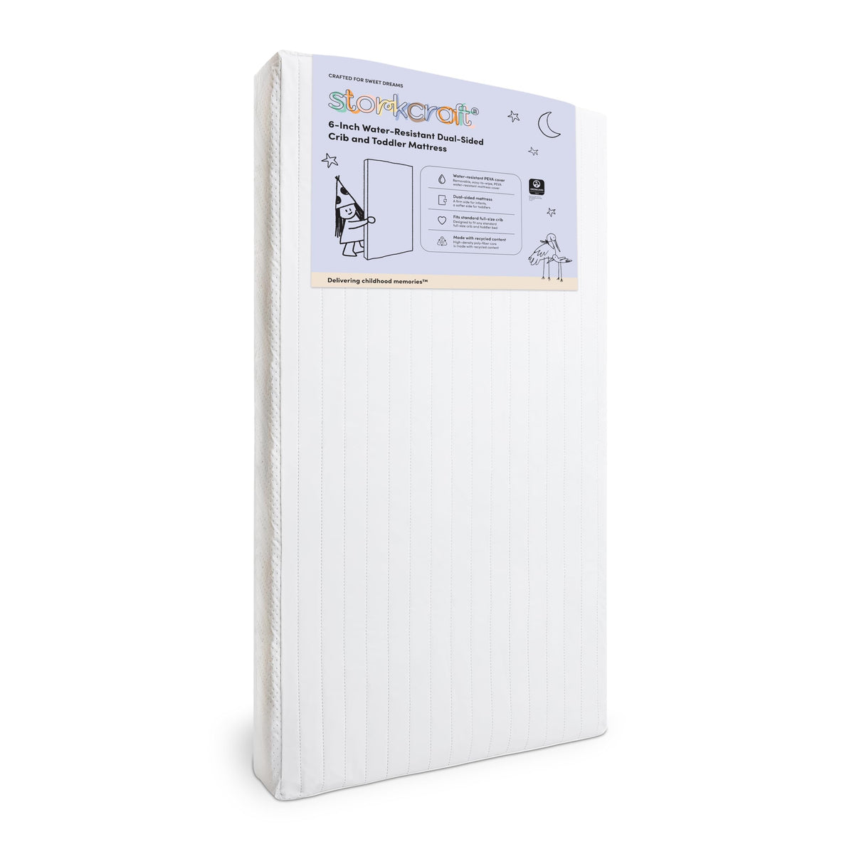 6-Inch Water-Resistant Baby Crib & Toddler Mattress J298934