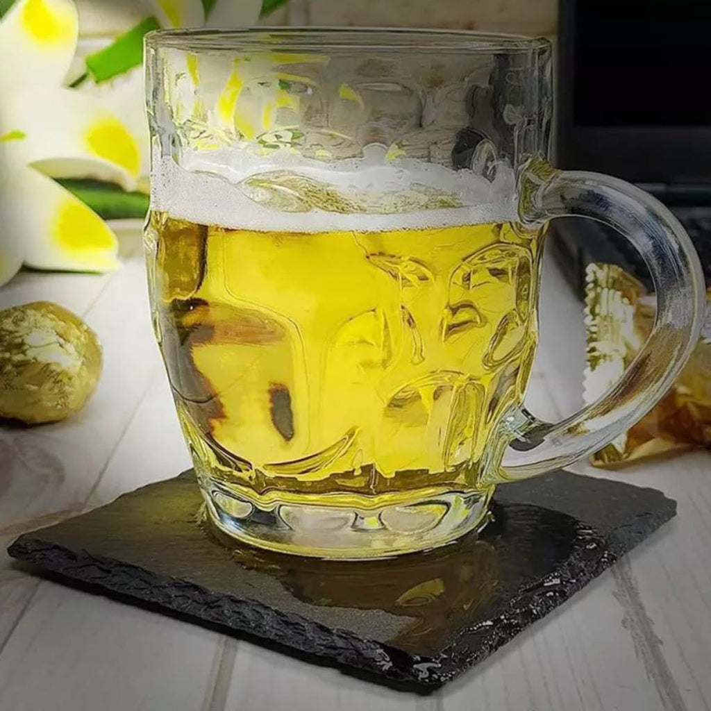 12 Pc Natural Stone Square Drink Coasters E858