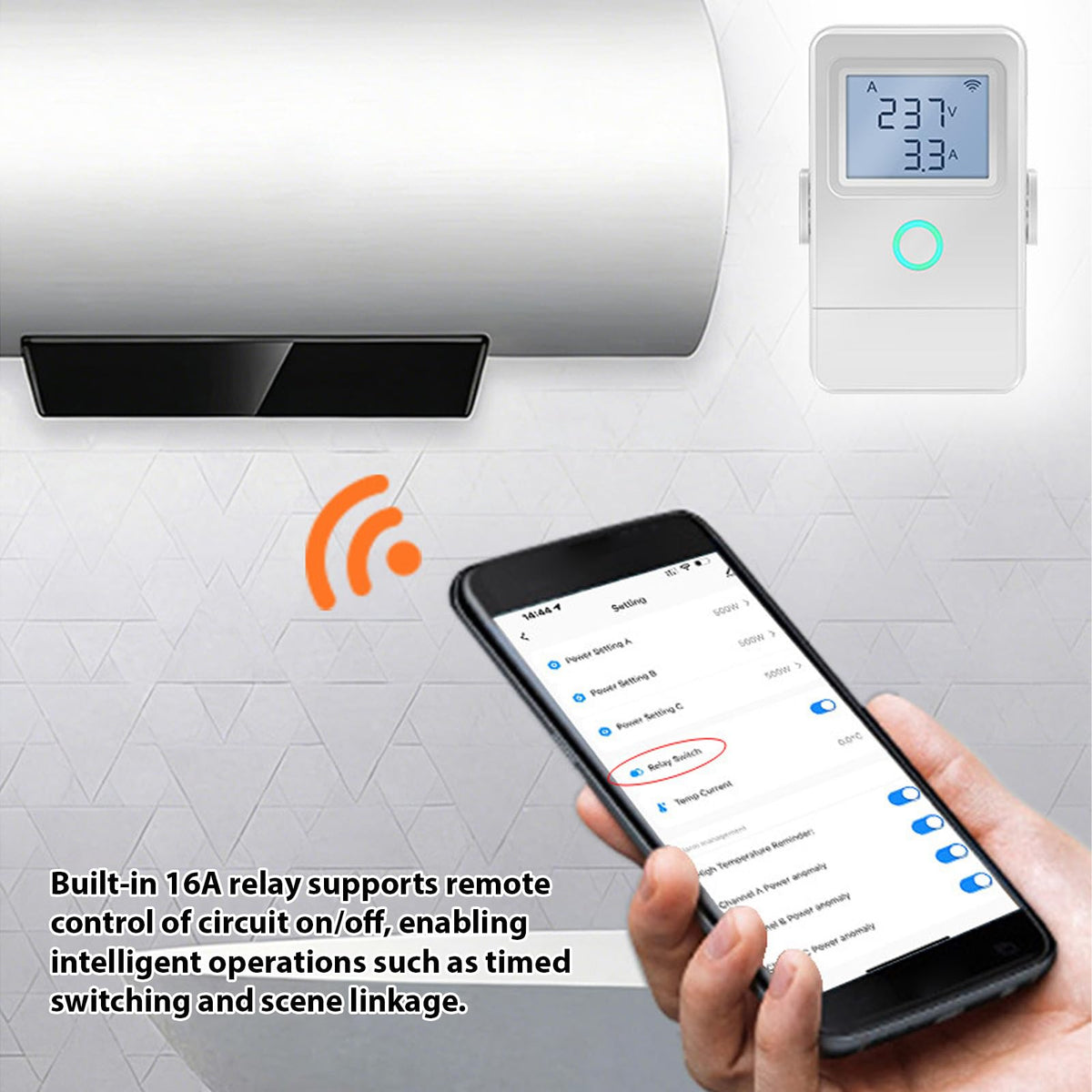 Smart Energy Monitor with 16A Circuit Breaker S78045