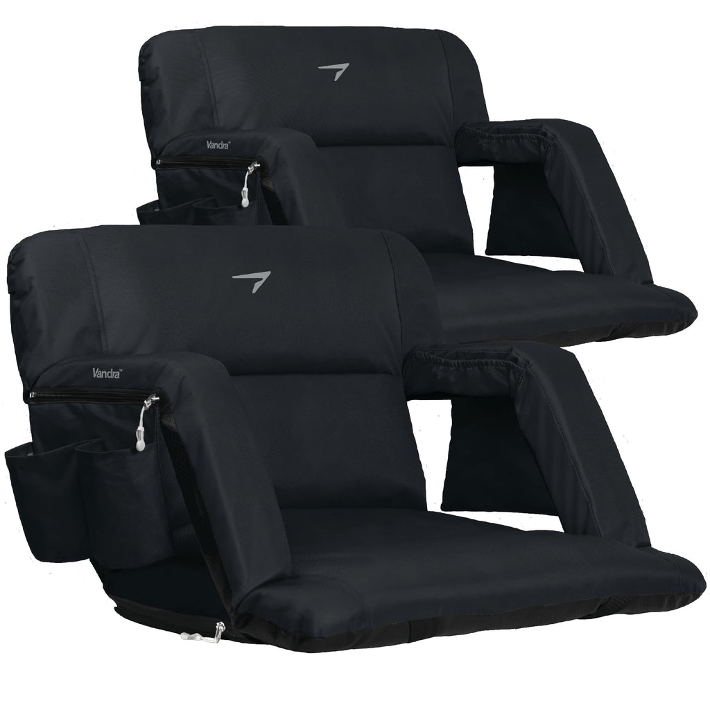 Wide Padded Bleacher Chair with Back Support Z210