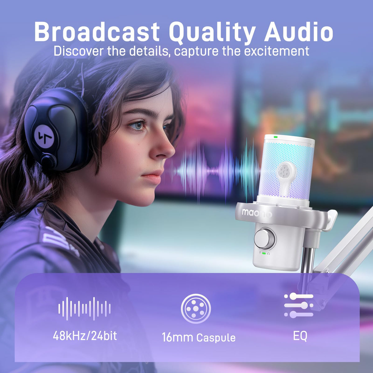 Wireless Condenser Microphone with Boom Arm A1264