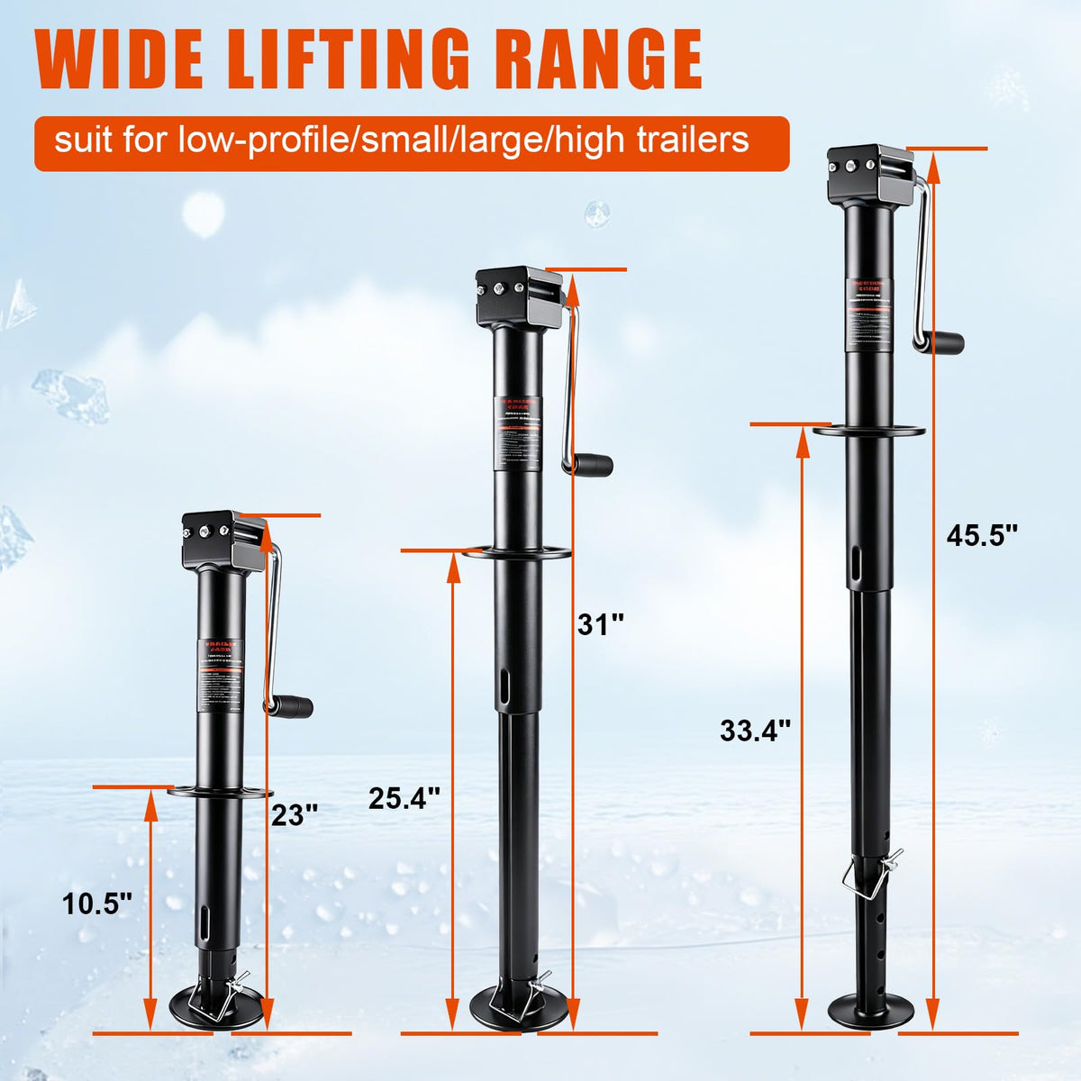23" Lift Drop Leg Trailer Jack E25040