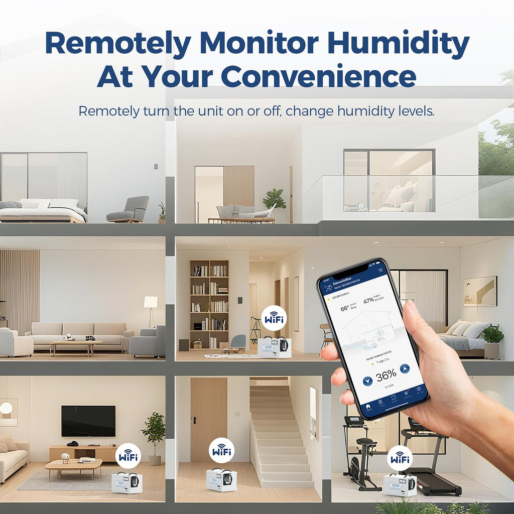 120 Pints Wi-Fi Dehumidifier O390