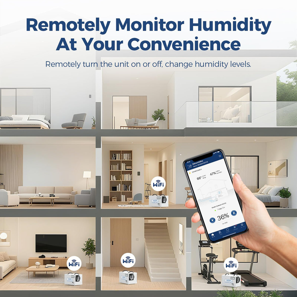 120 Pints Wi-Fi Dehumidifier O390