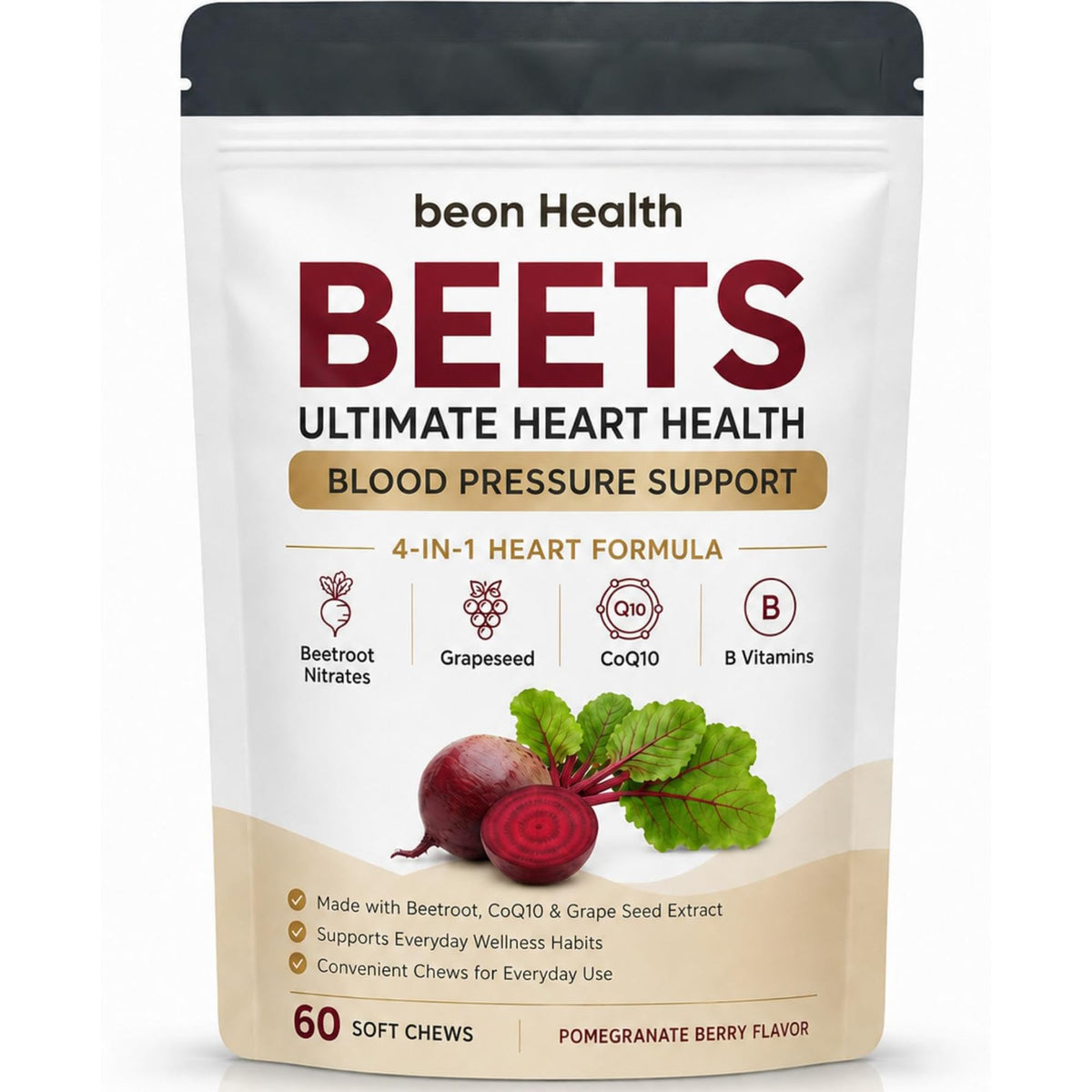 500mg Beetroot CoQ10 Grape Seed Extract Chews J556893