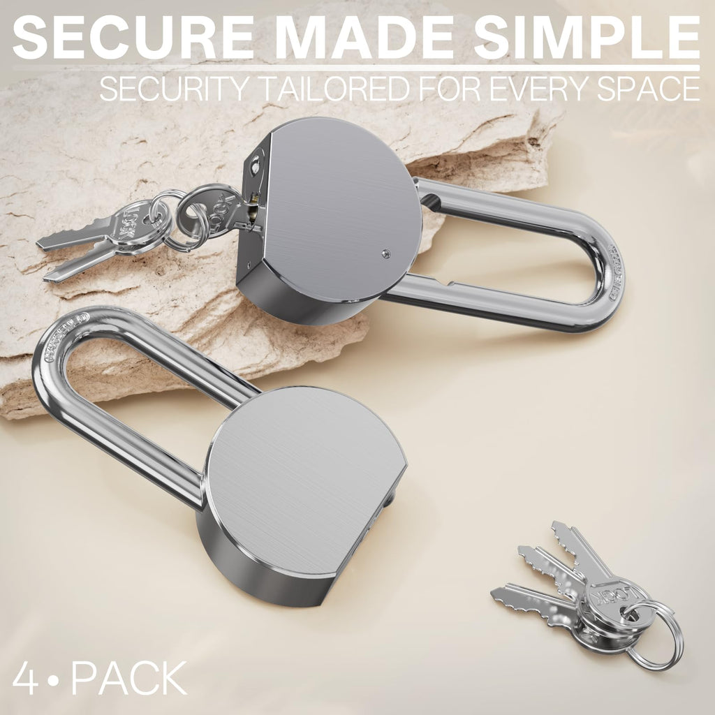 4 Pack 65mm Heavy Duty Keyed Alike Padlocks H121836
