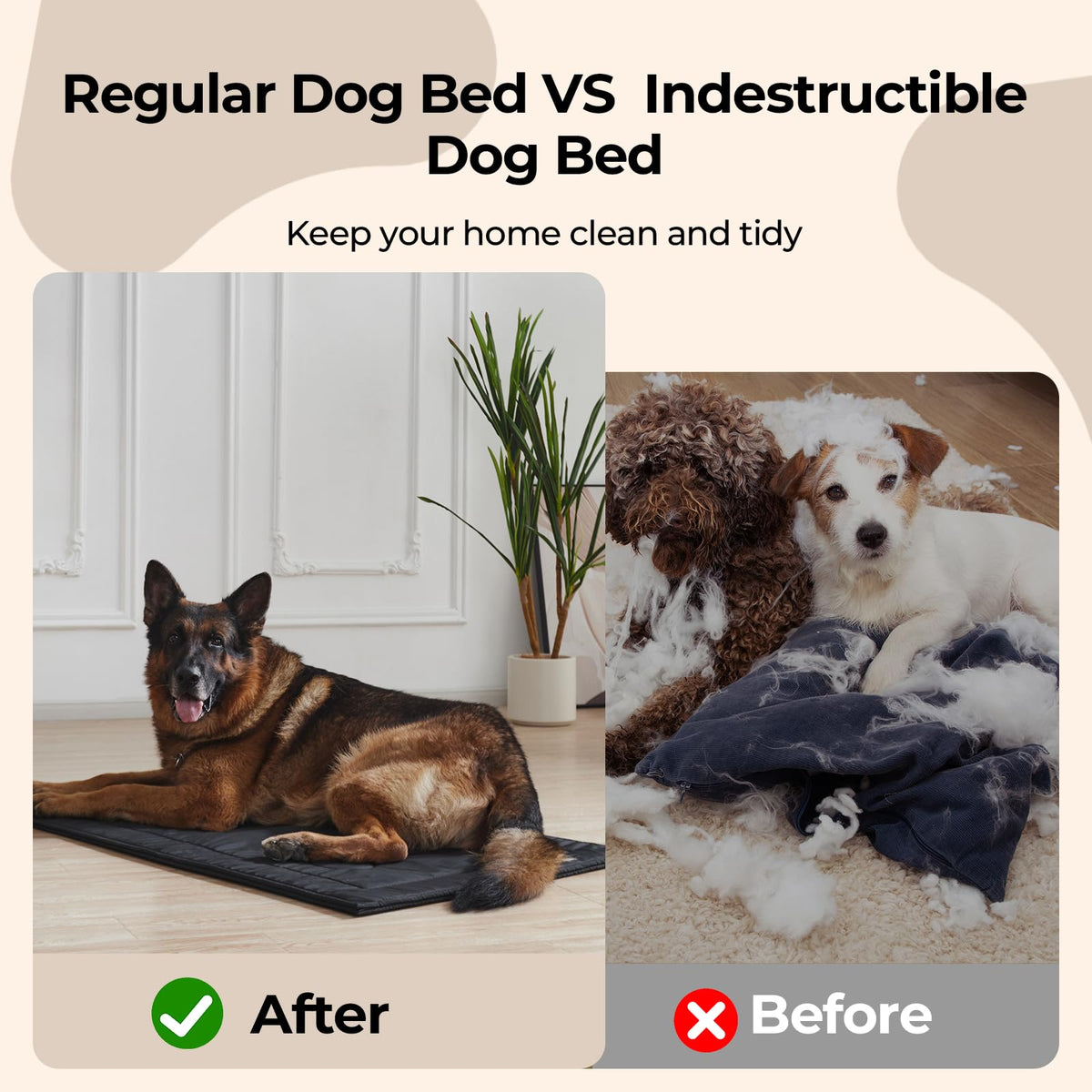 Chew Proof Dog Crate Pad Large 28"x41" N87860