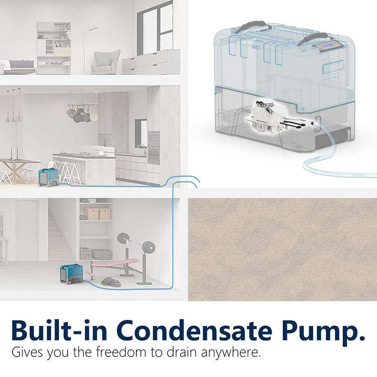 180 PPD Commercial & Industrial Dehumidifier with Pump T978