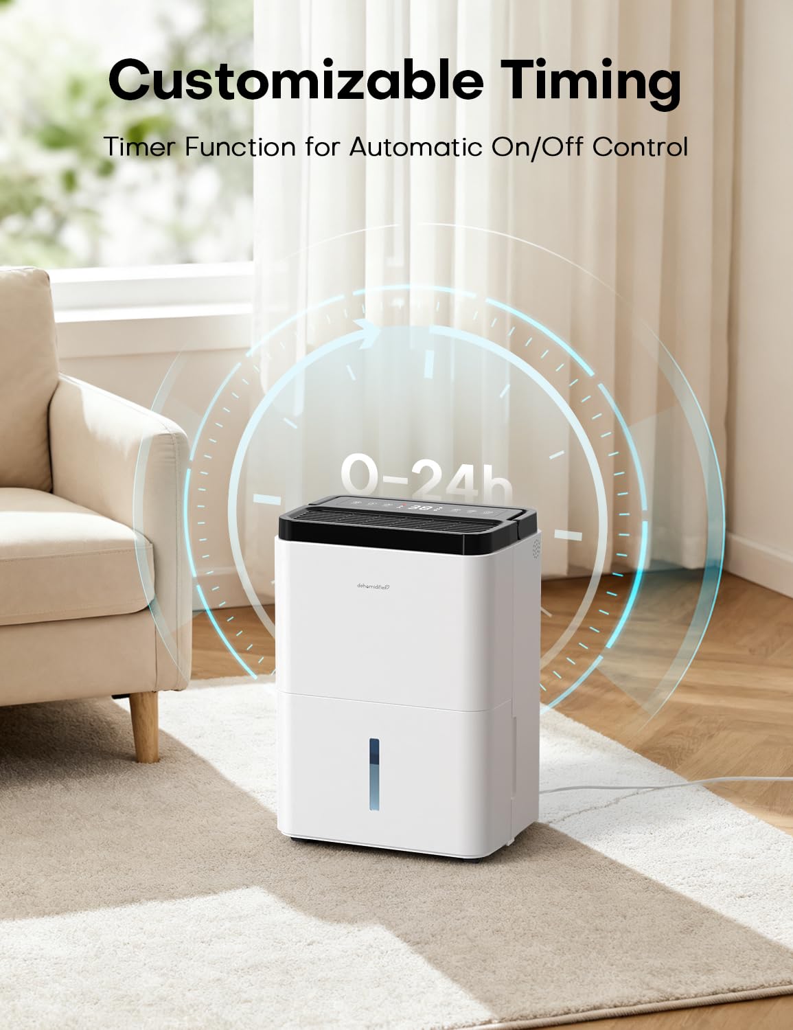 35 Pints Dehumidifier with Drain Hose D10145