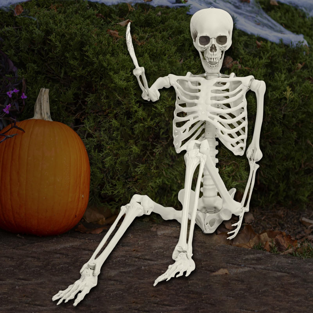 5.4ft Poseable Life Size Skeleton with Movable Joints E830