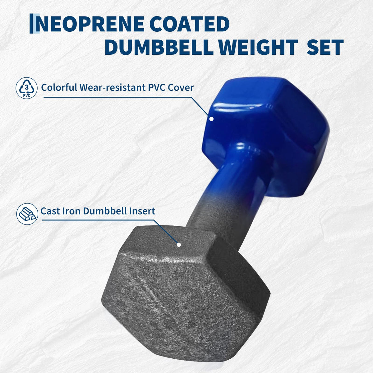 Neoprene Fixed Dumbbell Set I569776