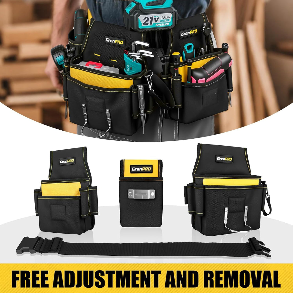 Magnetic 29 Pocket Tool Belt A39307