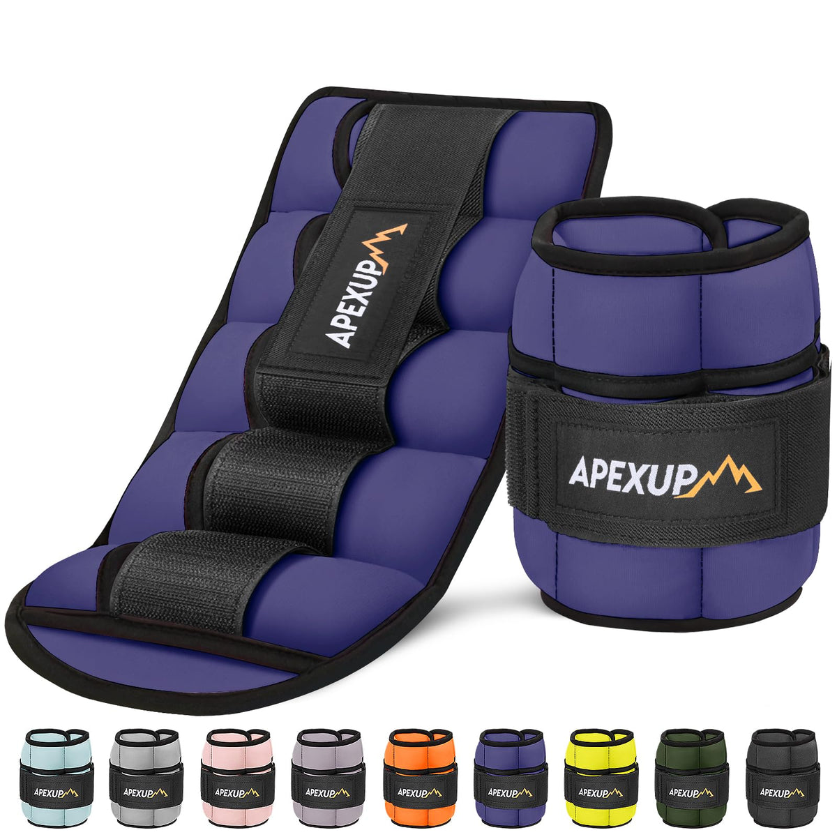 10lbs/Pair Adjustable Ankle Weights & 5lbs Weighted Vest K469597