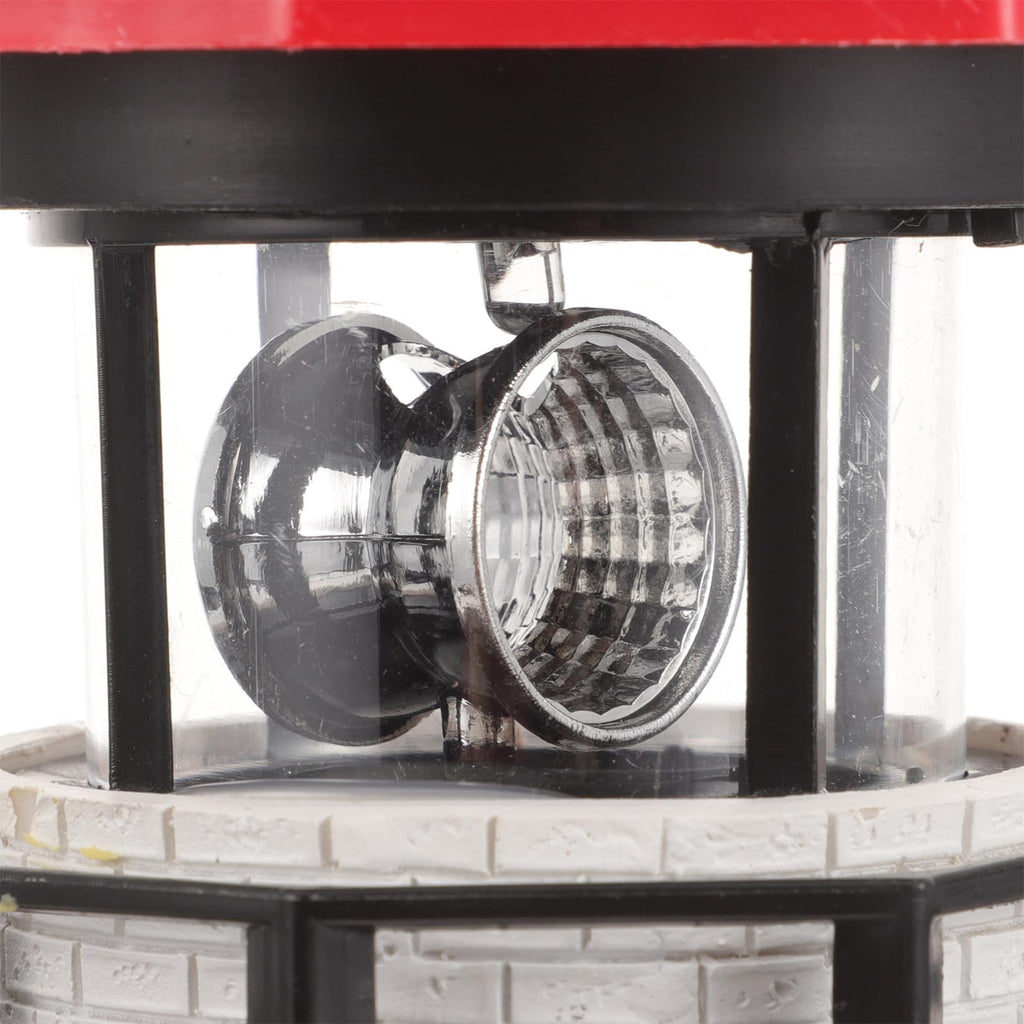 Solar Powered Rotating Lighthouse Resin LED Light R983416