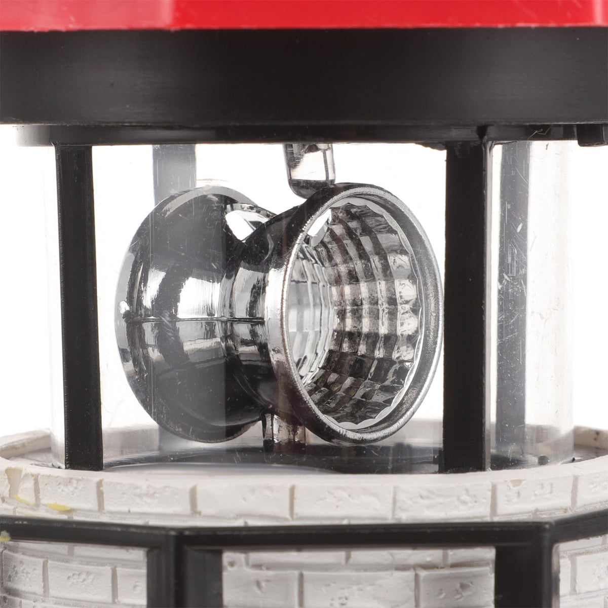 Solar Powered Rotating Lighthouse Resin LED Light R983416