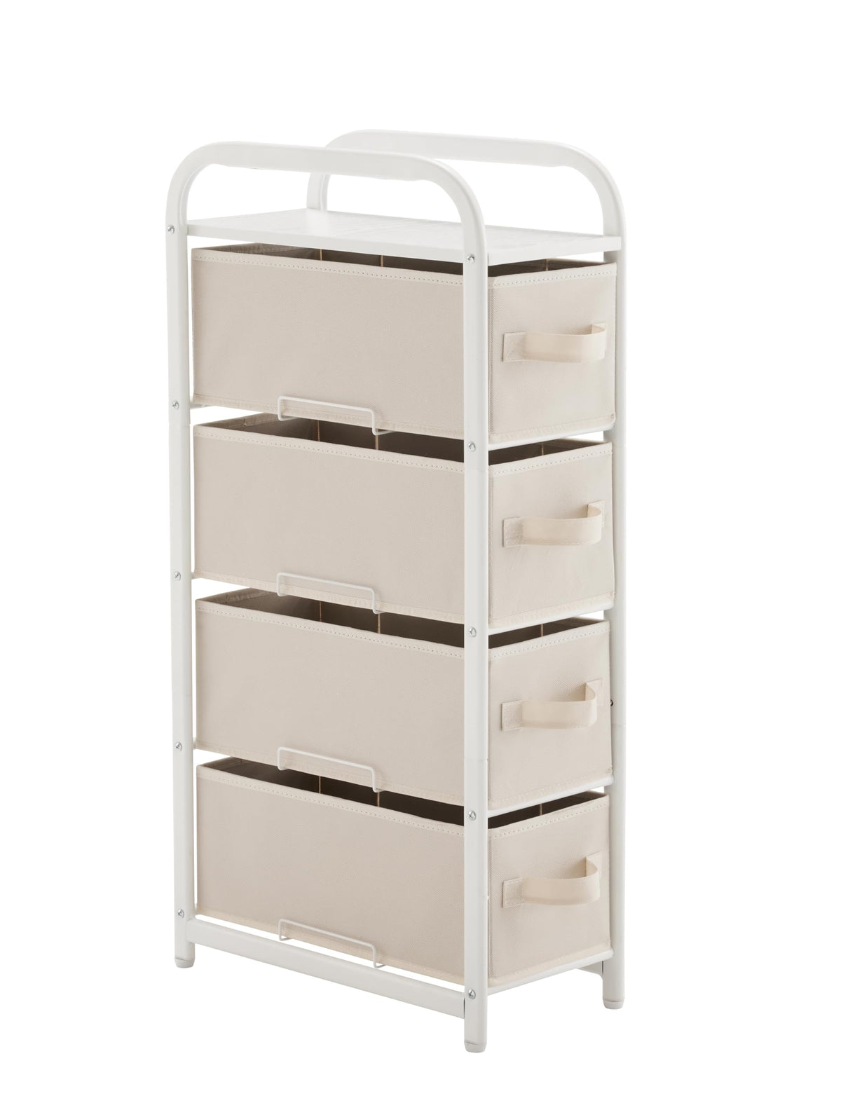 4 Drawer Narrow Fabric Dresser J8703