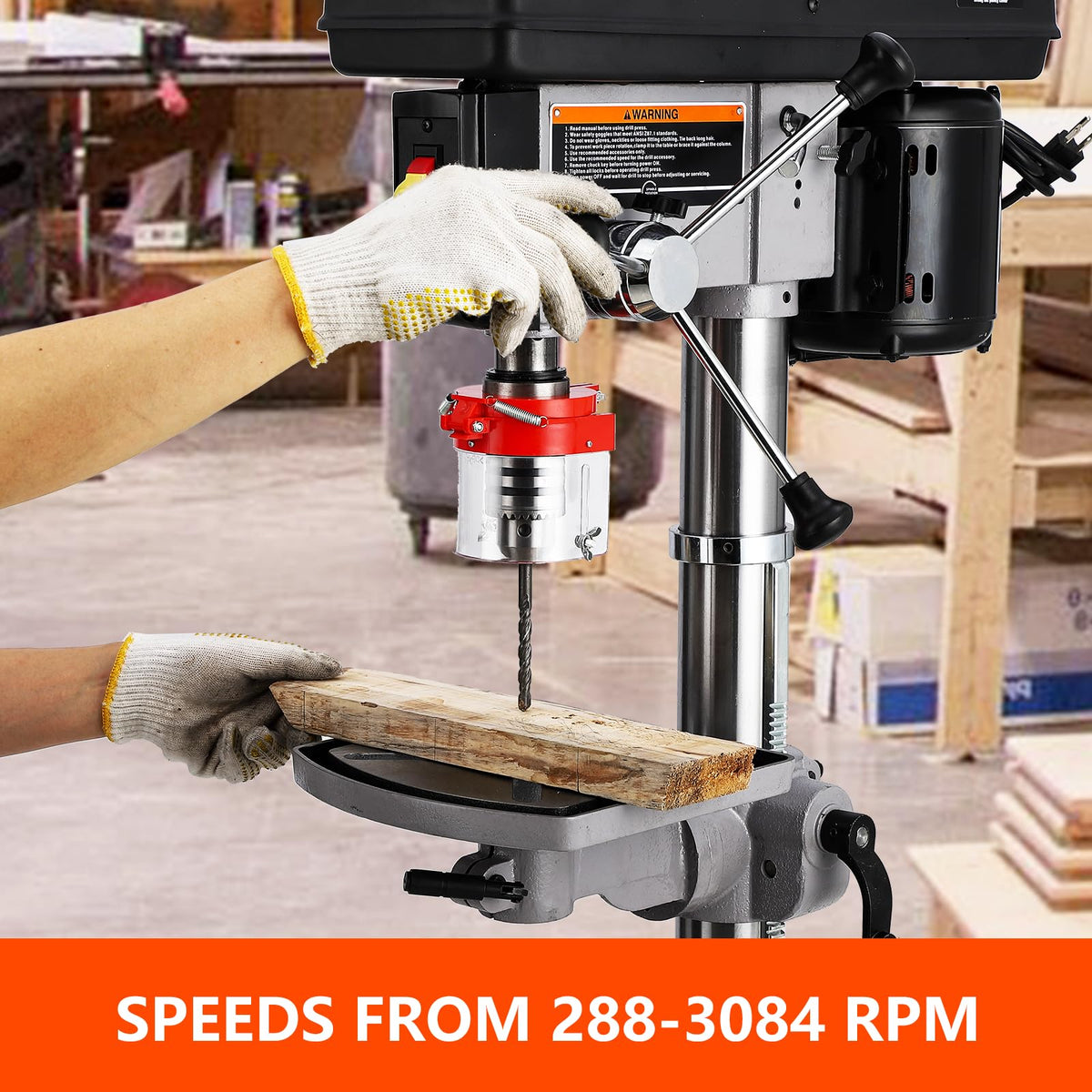 13 in 7.5 Amp Variable Speed Cast Iron Drill Press W764934