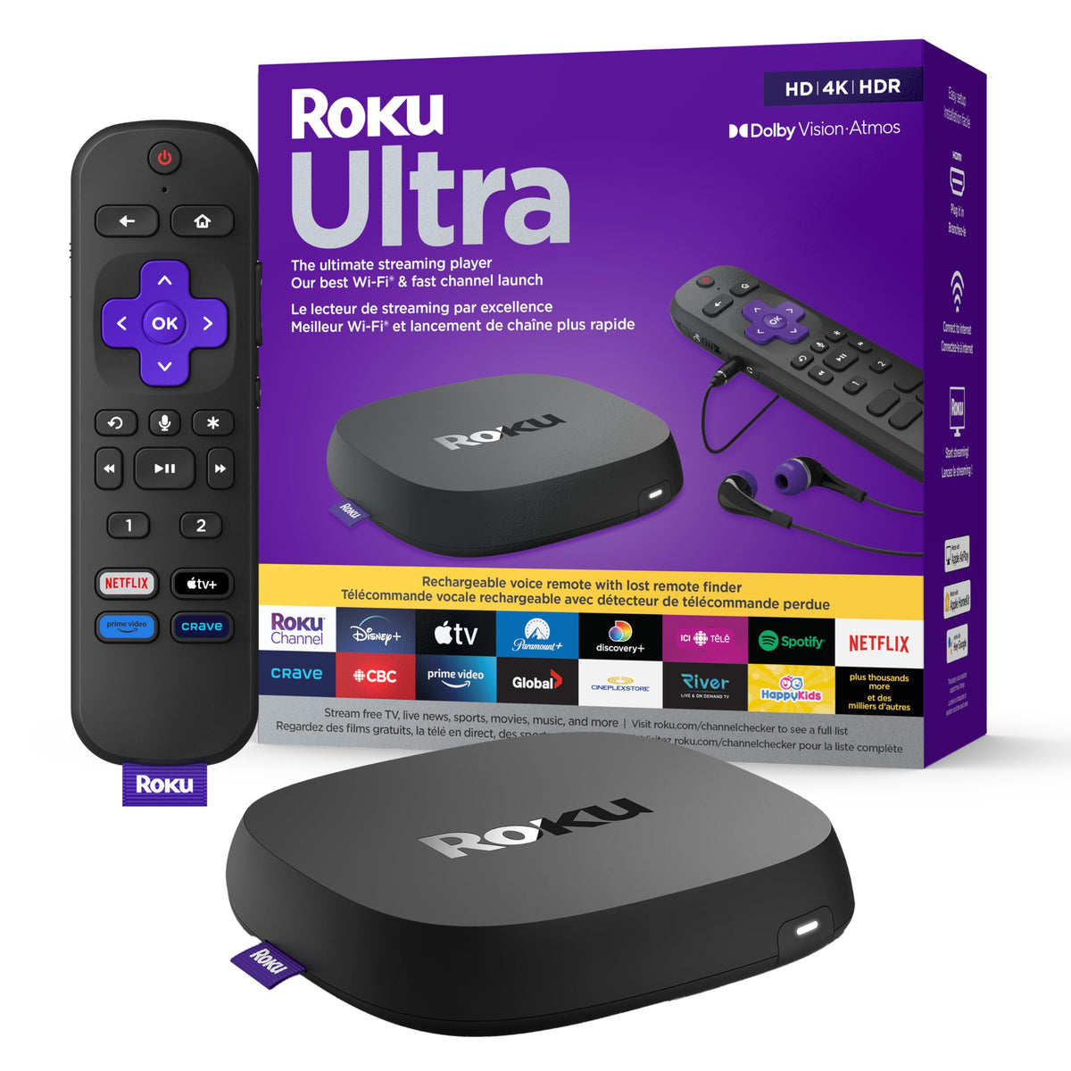 4K HDR Streaming Player with Voice Remote and HDMI Cable Z5874